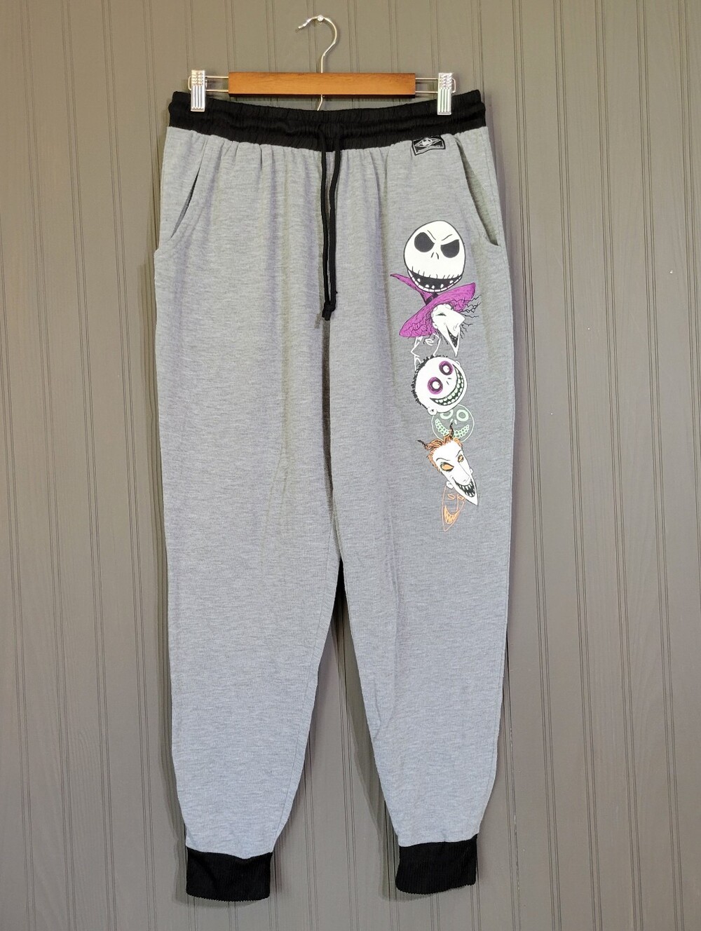 Disney The Nightmare Before Christmas Pajama Pants Lounge Gray Women's Large
